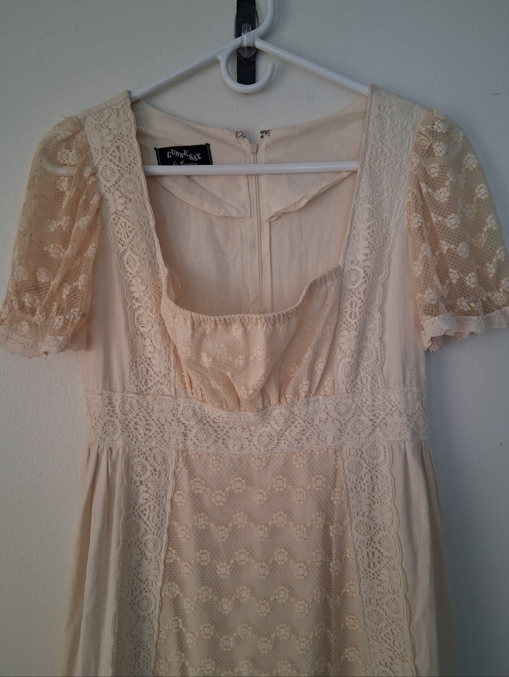 Vintage 1971 Original Gunne Sax By Jessica San Francisco Maxi Wedding Dress - Picture 4 of 15